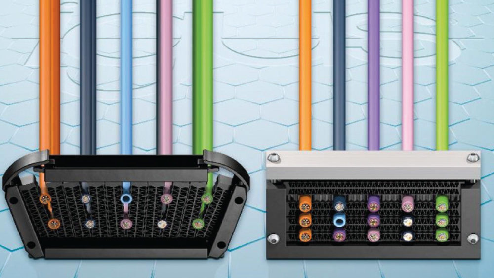 Learned from the bees – Honeycomb system as a strain relief for cables