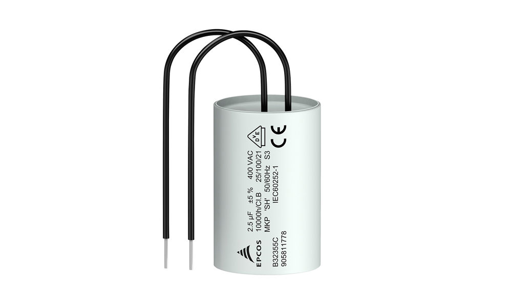 Film capacitors: Motor run capacitors for 100 C