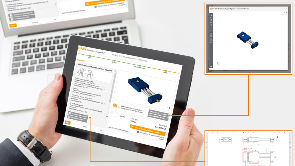 Online configurator for lead screw modules fulfils millions of design variations