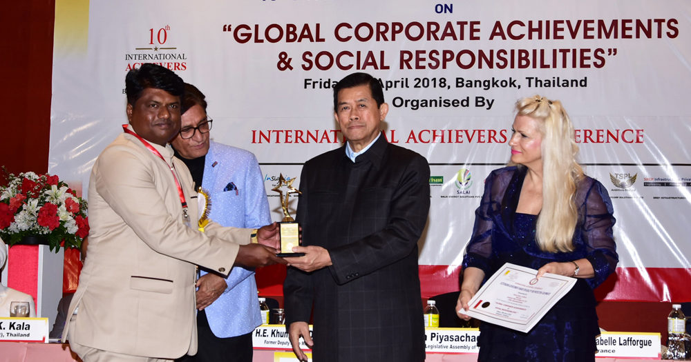 Aarush Fire Systems bags international award in Thailand