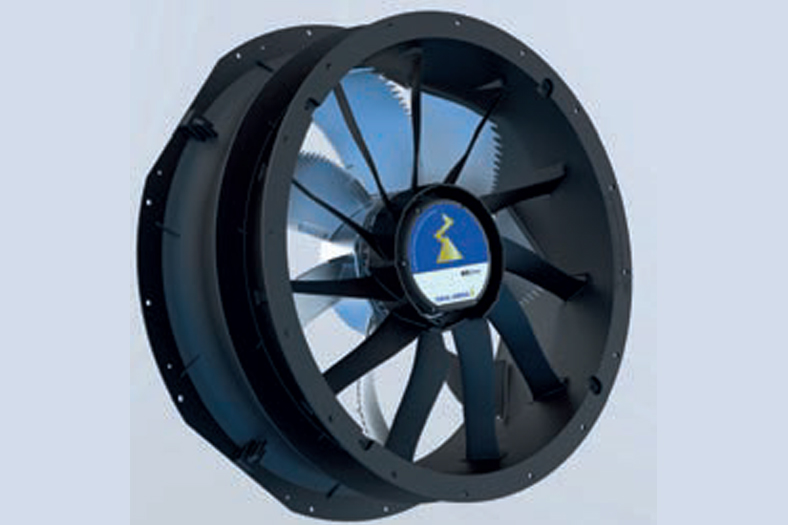 Special plastic fans Reduction in weight and greater efficiency on the train roof