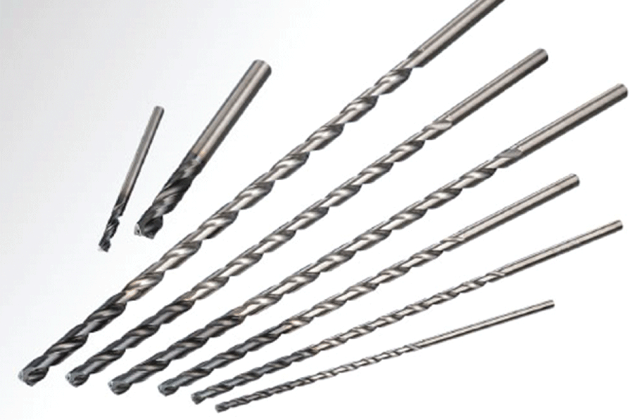 Solid carbide deep-hole drill for engineering sectors