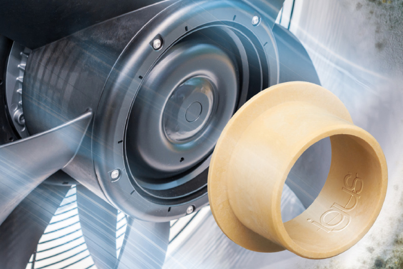 Lubrication-free iglidur plain bearings made of high-performance plastics ensure clean air