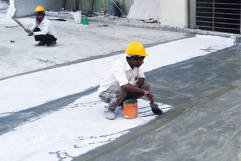Waterproofing chemicals for minimal corrosion and durability