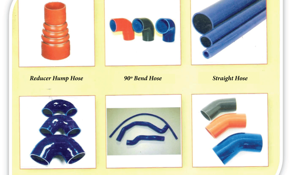 Silicone hoses for marine and industrial equipment