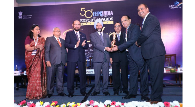 The Coveted National award for Jindal aluminium limited by EEPC