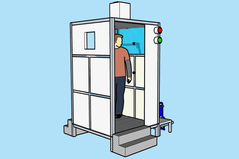 Portable Sanitization Chamber for enhanced industrial safety and sanitisation