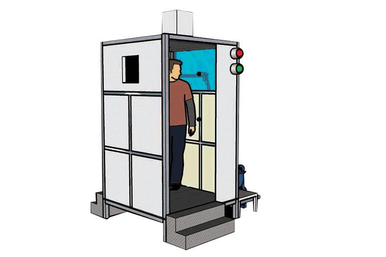 Portable Sanitization Chamber for enhanced industrial safety and sanitisation