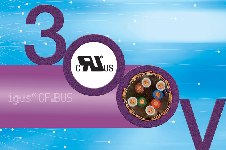 chainflex bus cables save costs with new 300V UL approval