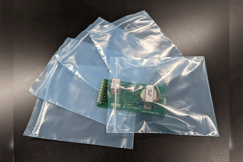 Improved custom EcoSonic HP permanent ESD film and bags