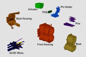 Concept charrging inlet for EV / AC/DC