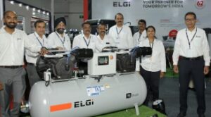 From the right - Dr. Jairam Varadaraj, Managing Director, Elgi Equipments at the new LD Series unveiling