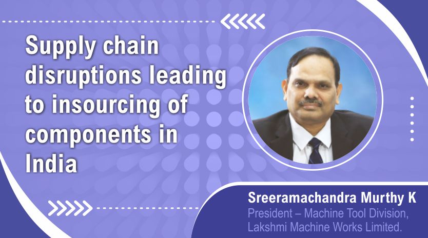 Supply chain disruptions  leading to insourcing of  components in India