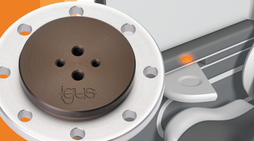 Lots of performance for little space: the new igus slewing ring bearing is particularly compact