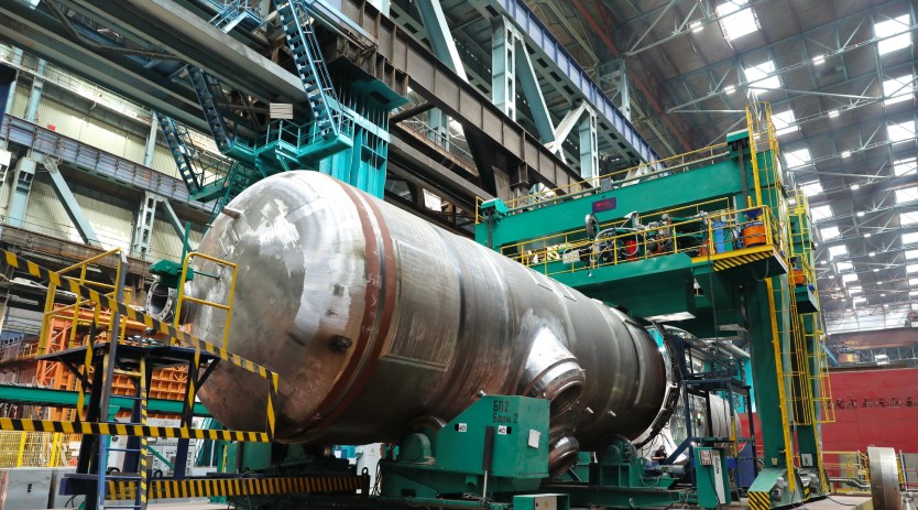 Atommash completed a milestone of manufacturing the steam generator in Tamil Nadu