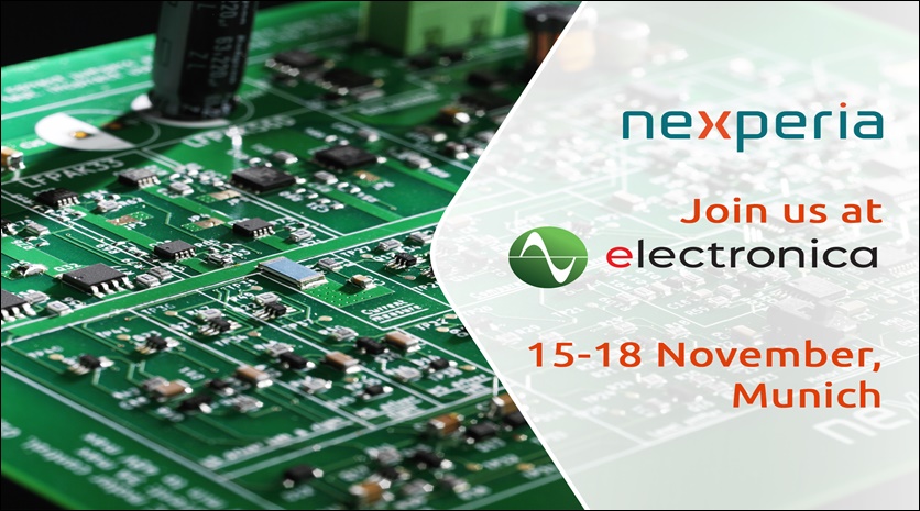 Nexperia to showcase automotive & industrial applications at electronica 2022