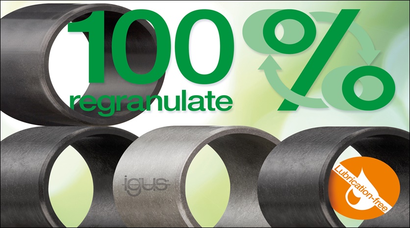 ECOlogical: first range of igus plain bearings made from regranulated tribo-plastics
