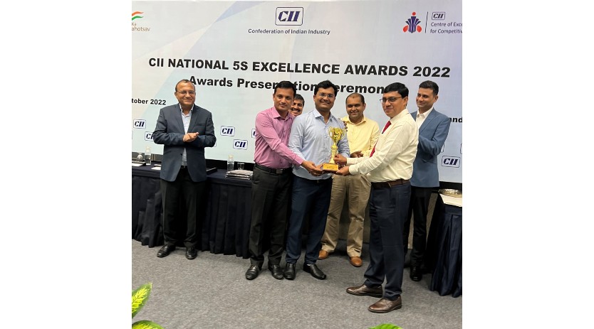 Lubrizol Advanced Materials has been awarded the CII National 5S Excellence Award 2022