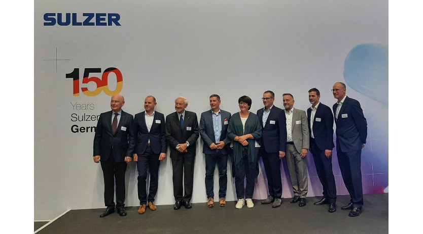 Sulzer celebrates 150 years of engineering excellence in Germany