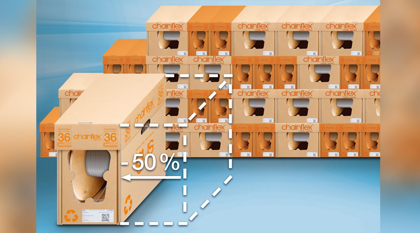 The new chainflex CASE-S cable box is more  organised in a smaller space