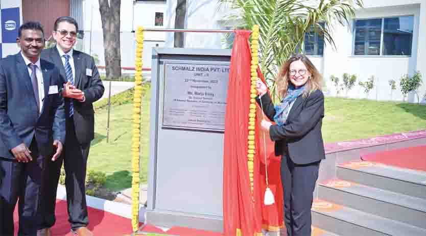 Schmalz India opened a new manufacturing  plant in Pune