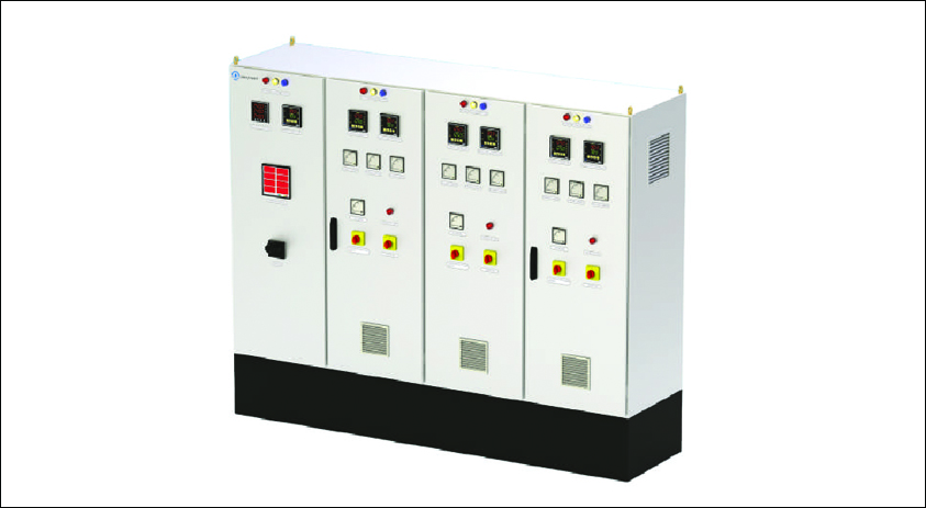 Thyristor power regulator-based instrumentation control panel for heating applications
