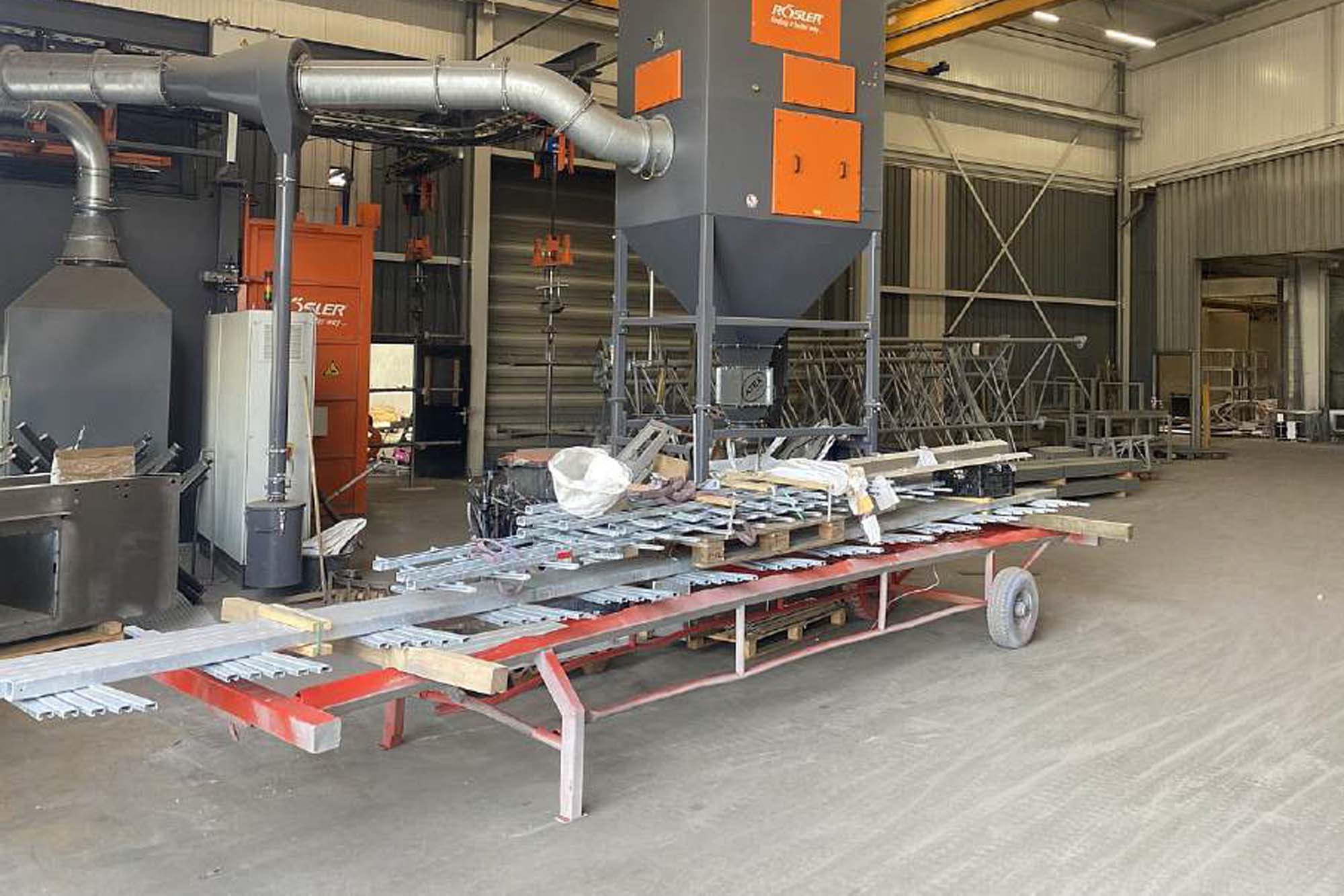 Spinner hanger blast machine eliminates the capacity bottleneck in the paint preparation