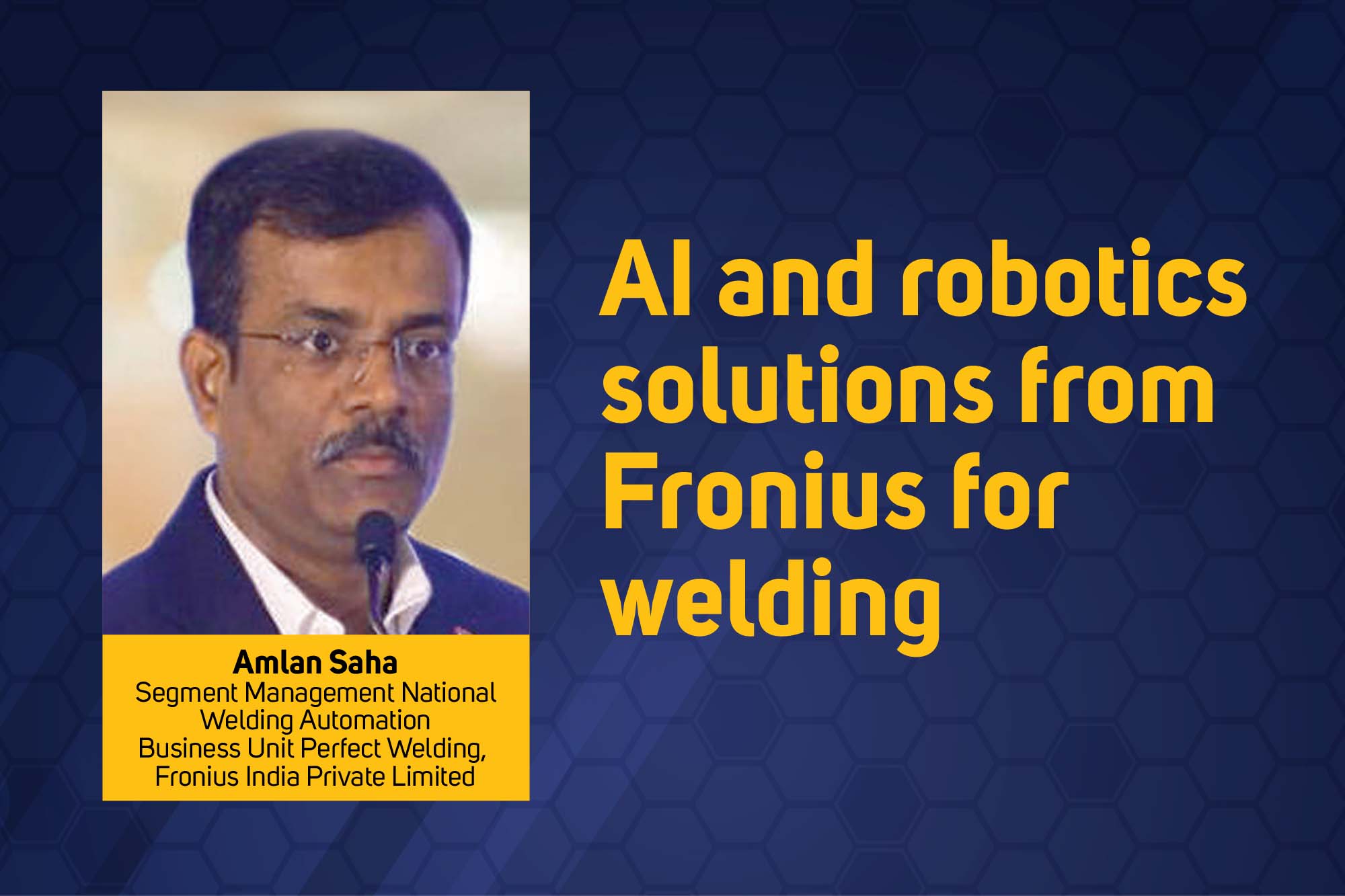 AI and robotics solutions from Fronius for welding 