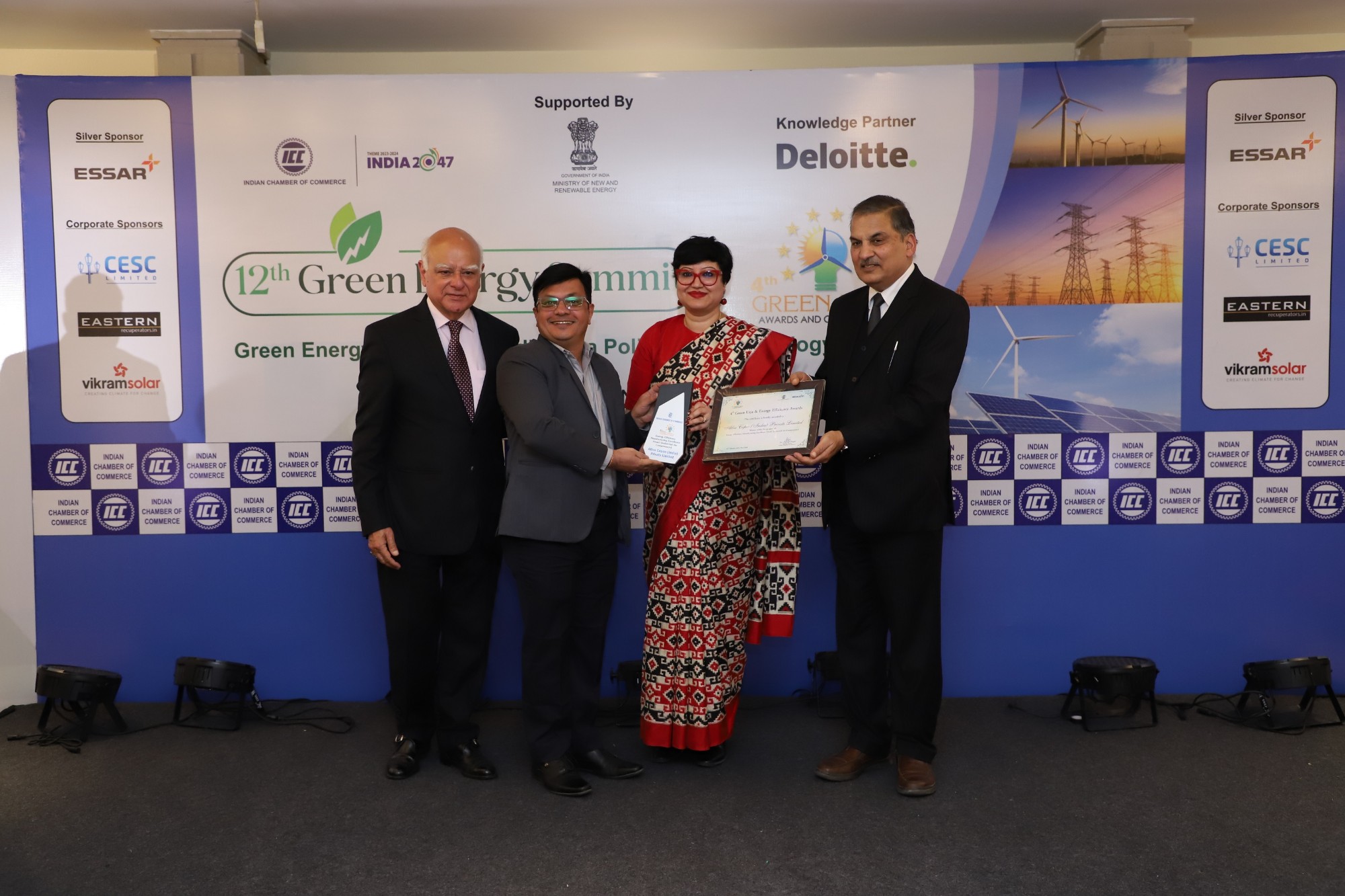 Atlas Copco India bestowed with energy efficiency manufacturing excellence award