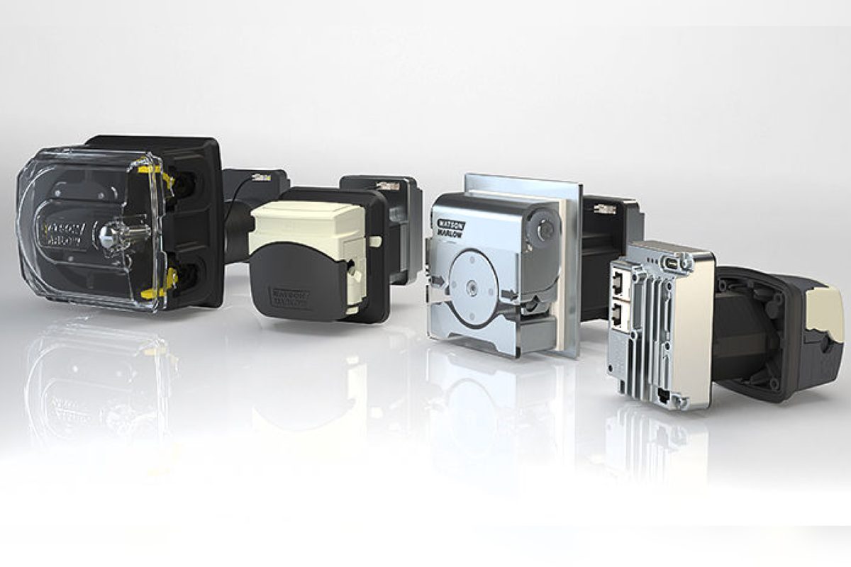 EM-focused peristaltic panel mount pumps
