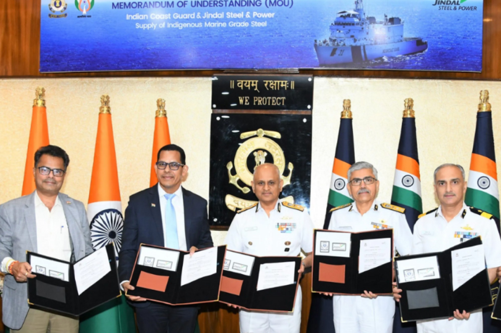 Indian Coast Guard partners with the private sector for indigenous marine steel