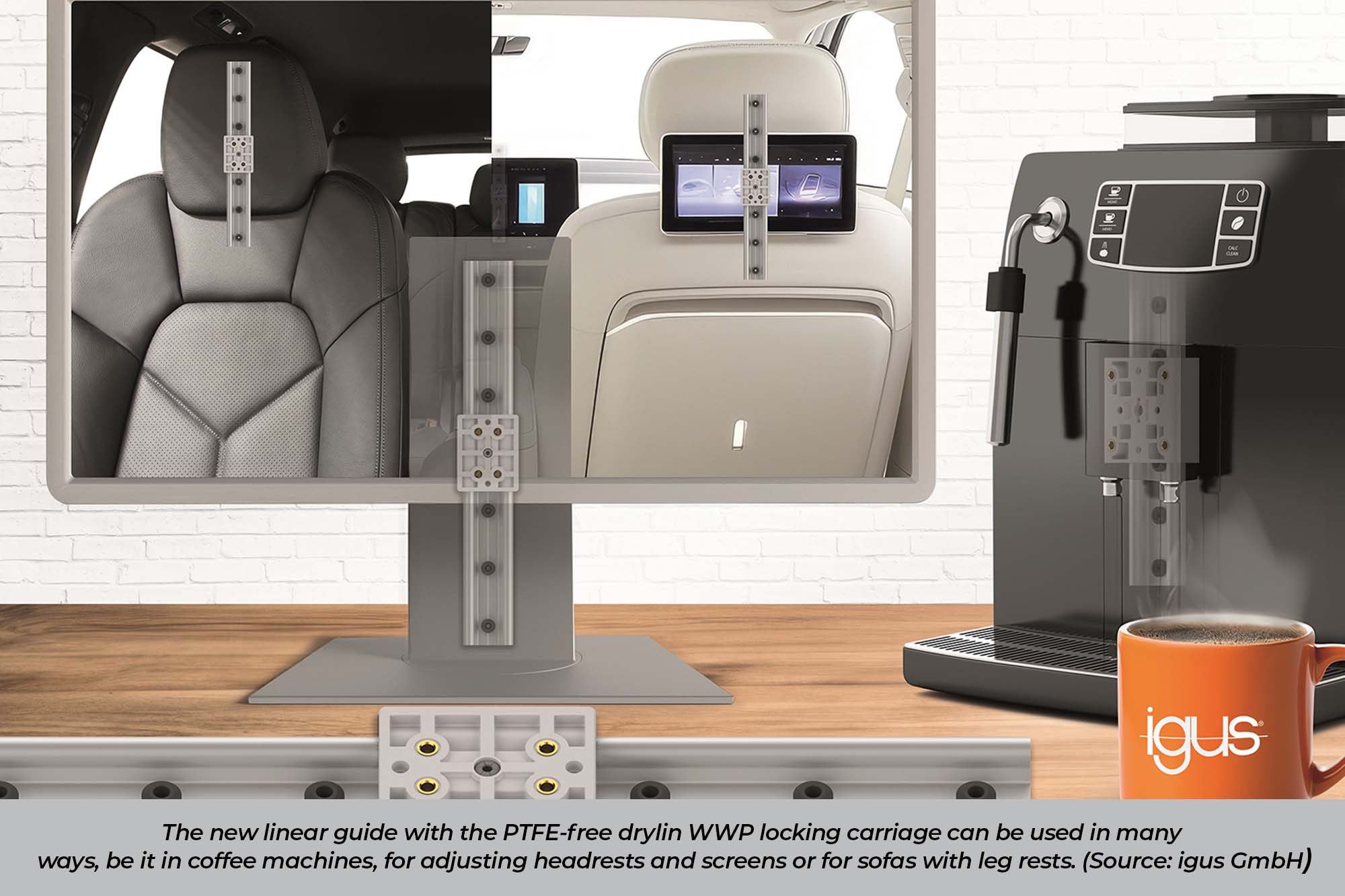 Now it clicks: New PTFE-free positioning system from igus for precise adjustments