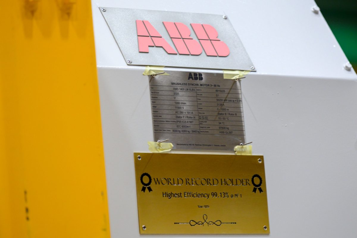 ABB achieves new world record for motor efficiency at Indian steel plant