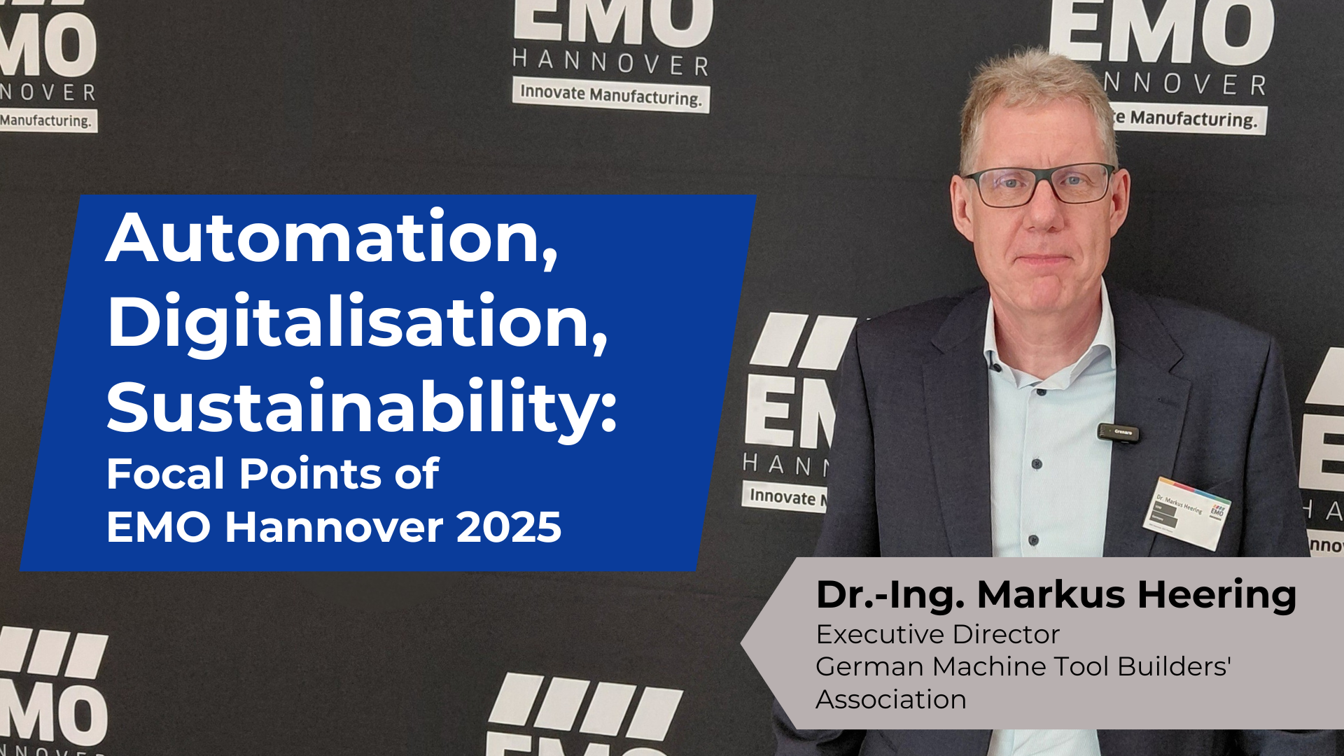 Automation, Digitalisation, Sustainability: Focal Points Of EMO Hannover 2025