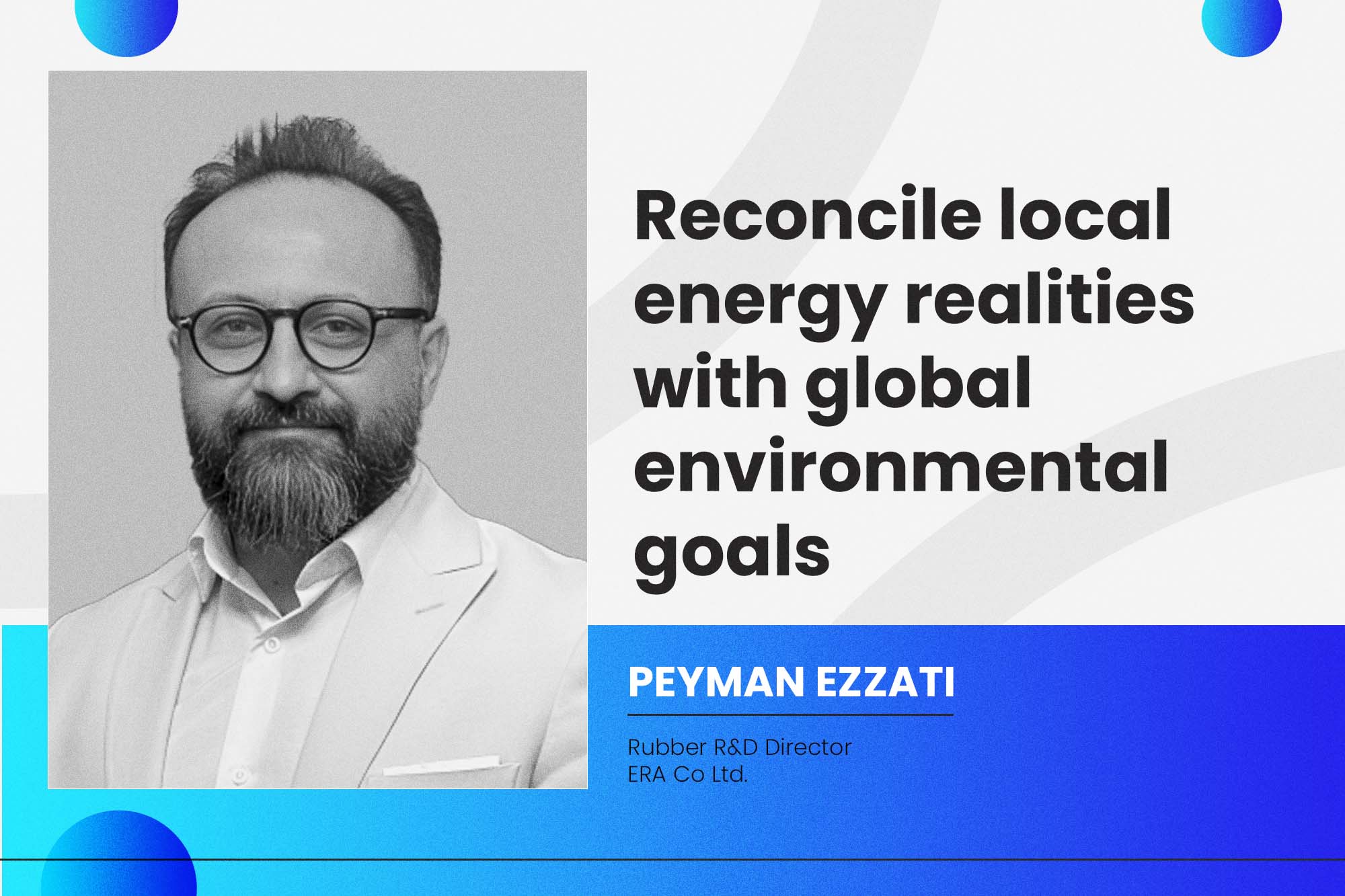 Reconcile local energy realities with global environmental goals