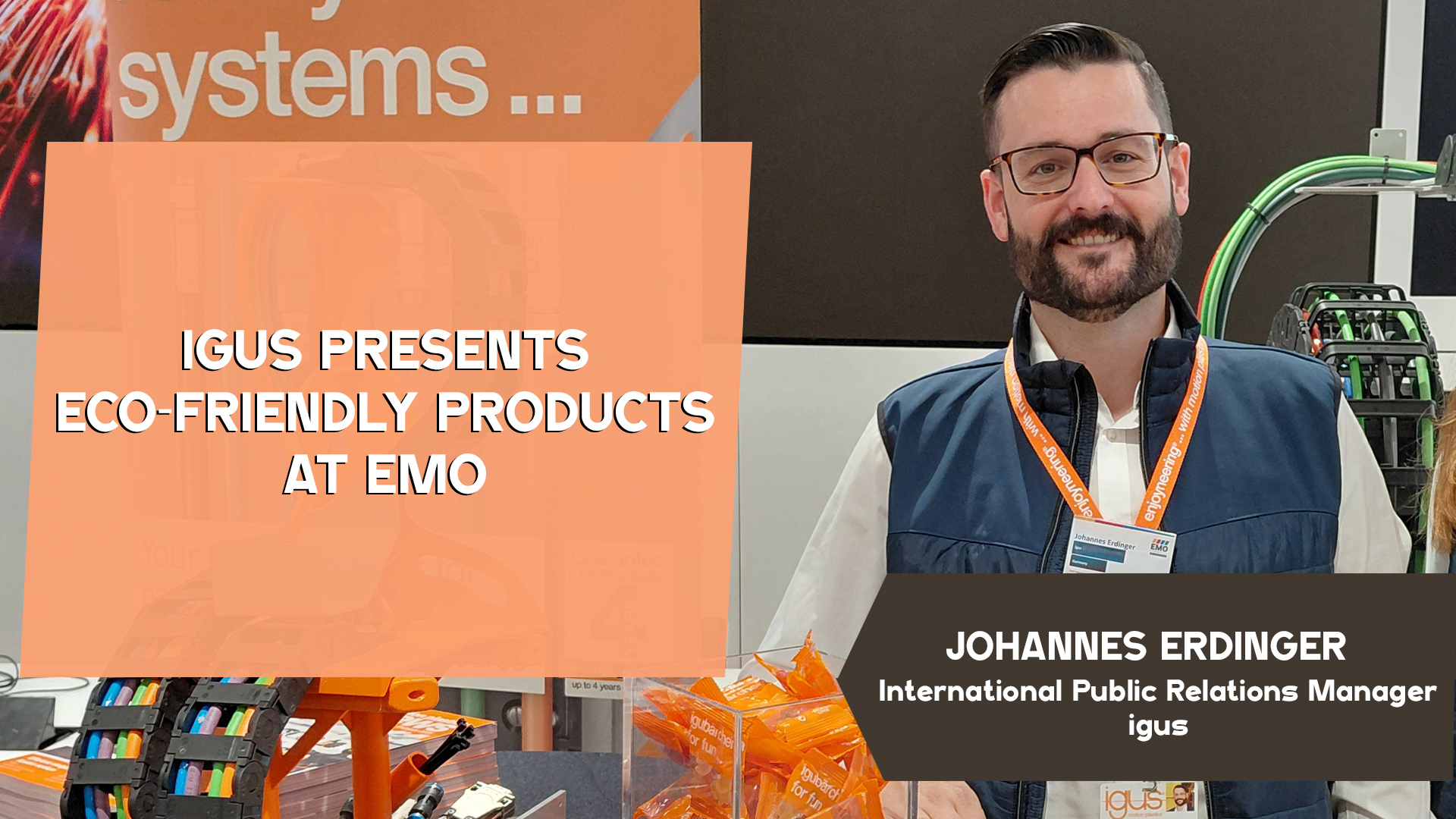 igus presents eco-friendly products at EMO.