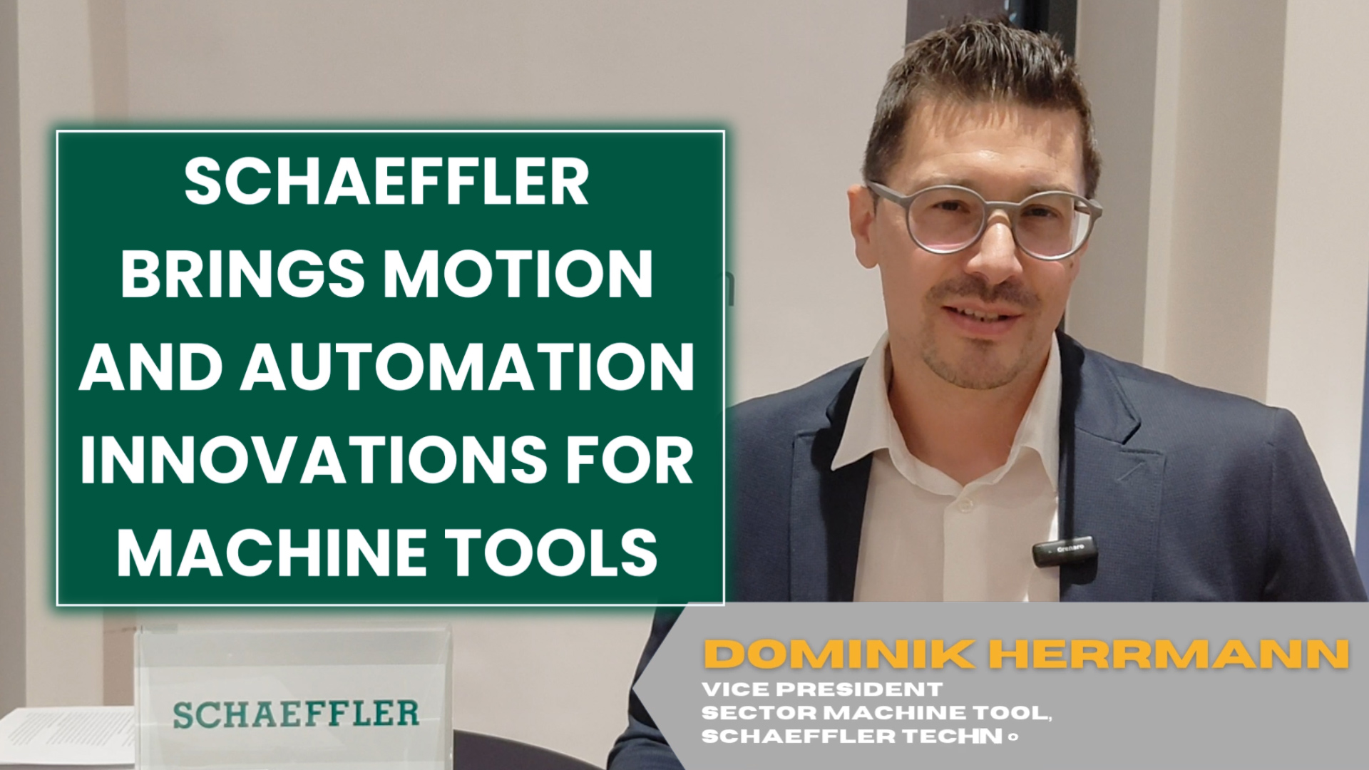 Schaeffler brings motion and automation innovations for machine tools