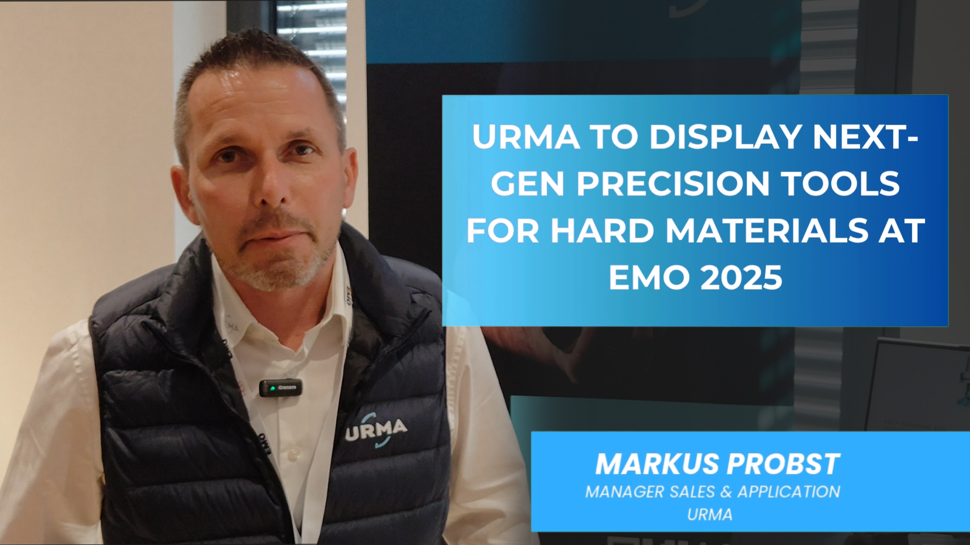 URMA to display next-gen precision tools for hard materials at EMO 2025