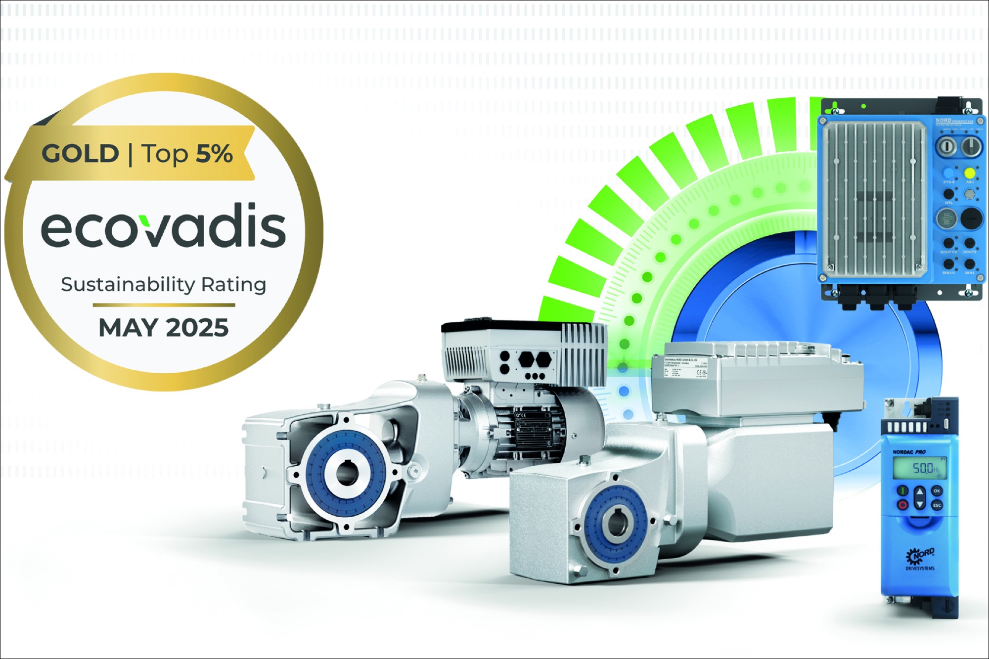 NORD earns EcoVadis Gold for sustainability, ranked among top 4% globally