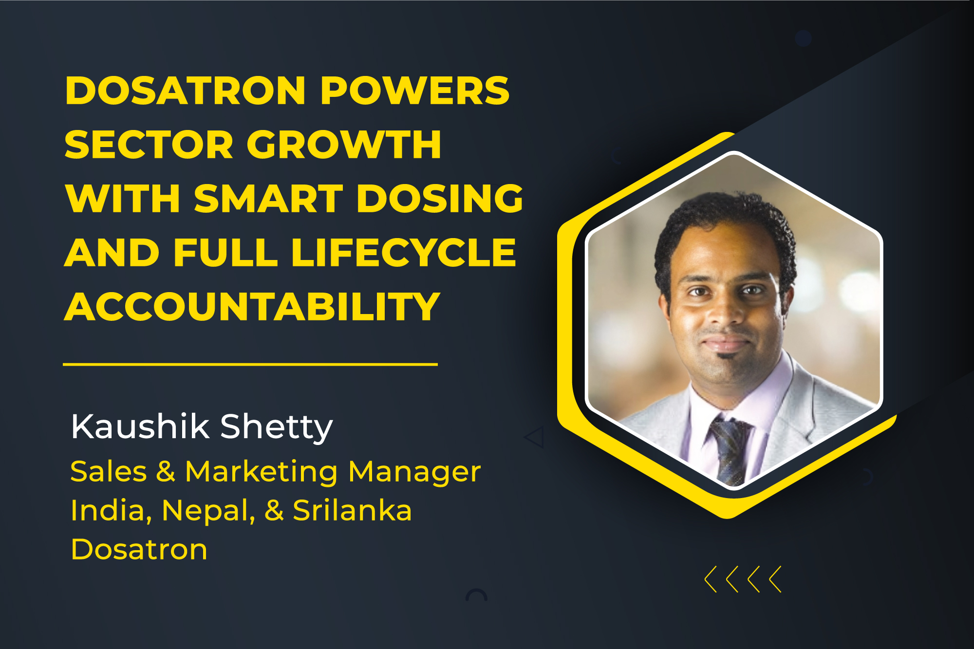 Dosatron powers sector growth with smart dosing and full lifecycle accountability