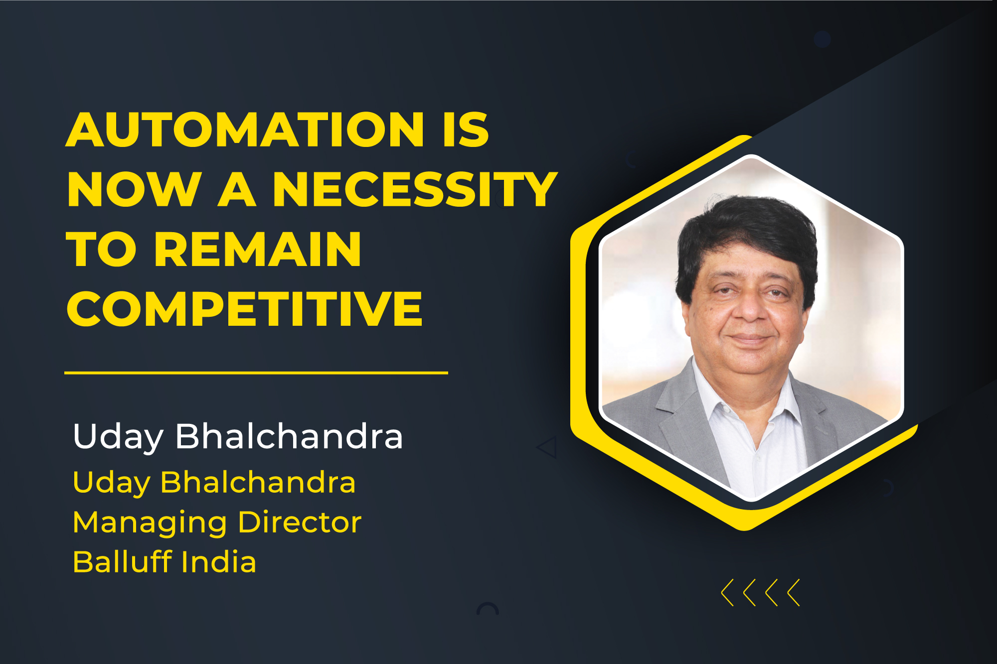 Automation is now a necessity to remain competitive
