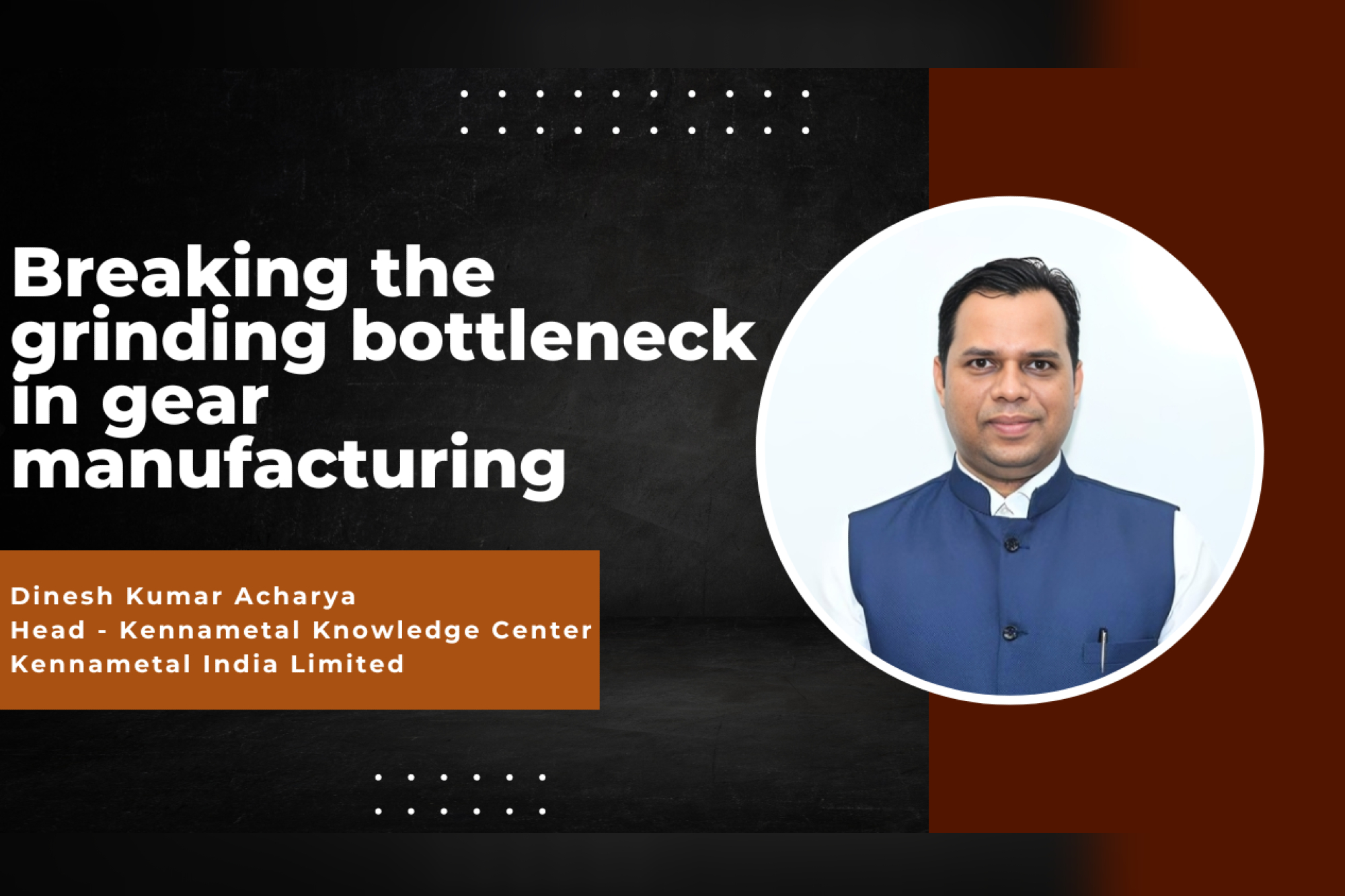 Breaking the grinding bottleneck in gear manufacturing