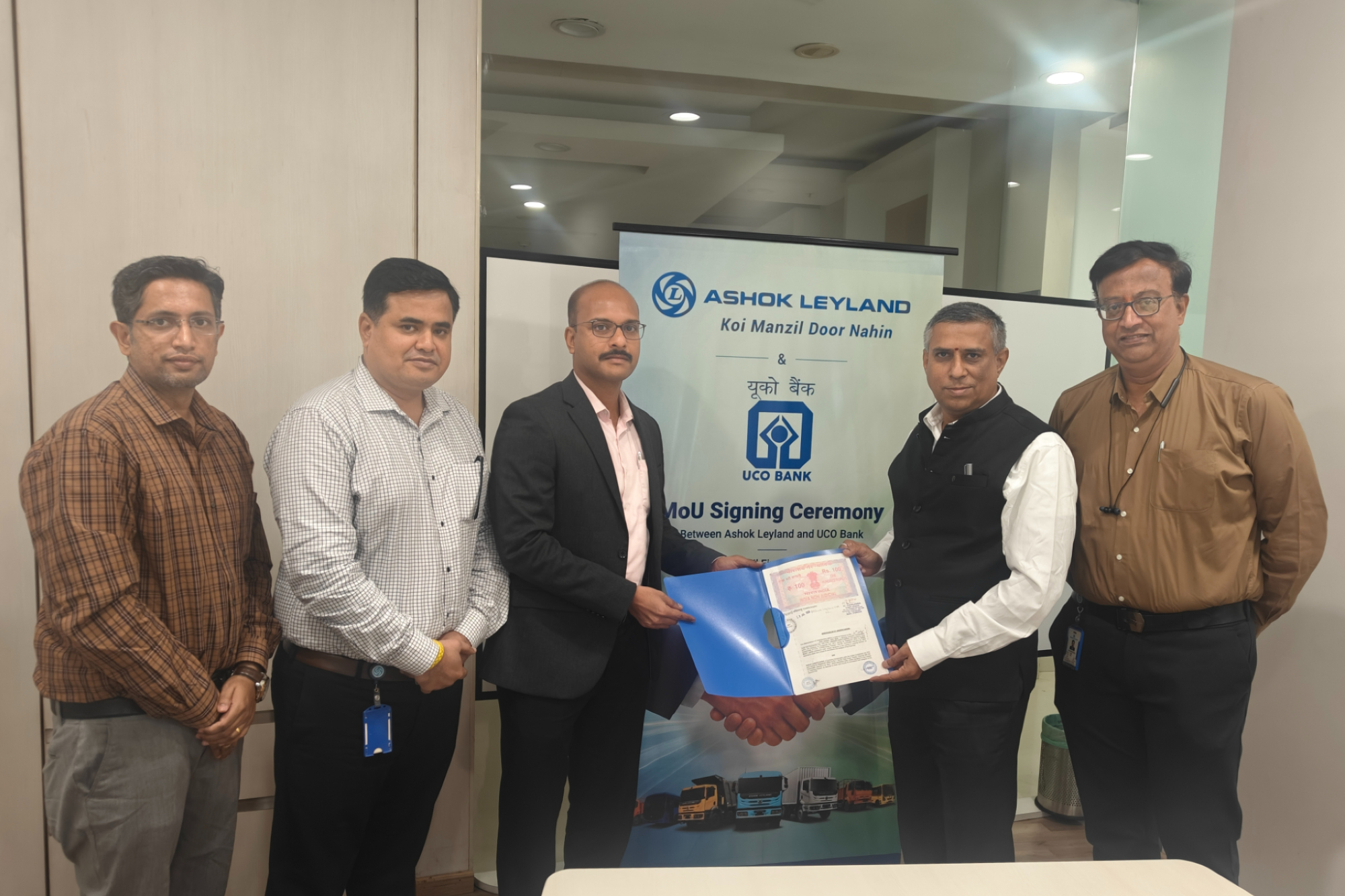 Ashok Leyland partners with UCO Bank to expand commercial vehicle financing